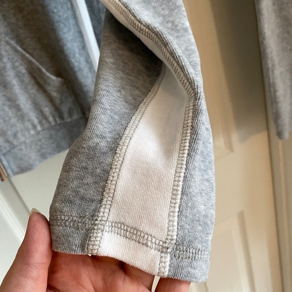 LKNEW Xersion Velour Activewear Set Girl’s PLUS XL / XXL Grey Zip Hoodie Pants - Picture 4 of 12